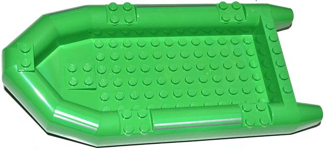 Boat, Rubber Raft, Large with Silver Stripes Pattern on Both Sides (Stickers) - Set 60014