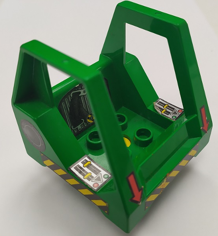 Duplo, Toolo Cabin Bottom with Mini Dozer Pattern (Stickers) - Set 3587