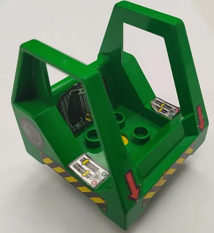 Duplo, Toolo Cabin Bottom with Mini Dozer Pattern (Stickers) - Set 3587