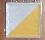 Duplo, Tile 2 x 2 with Shape Yellow Right Triangle Pattern
