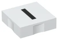 Duplo, Tile 2 x 2 with Black Lowercase Letter l Pattern