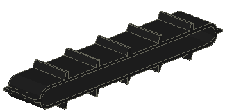 Conveyor Belt Inclined 12 Tread Links