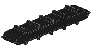 Conveyor Belt Inclined 12 Tread Links