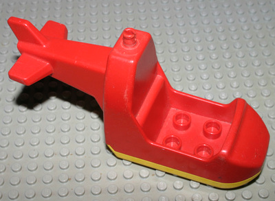Duplo Helicopter Body with Yellow Base