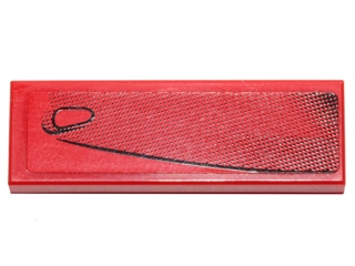 Tile 1 x 3 with Black Car Door Pattern Model Right Side (Sticker) - Set 40191