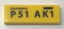 Tile 1 x 3 with 'CALIFORNIA P51 AK1' Pattern (Sticker) - Set 10252
