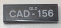 Tile 1 x 3 with 'QLD CAD-156' Pattern (Sticker) - Set 10252