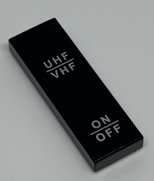 Tile 1 x 3 with 'UHF/VHF' and 'ON/OFF' Pattern