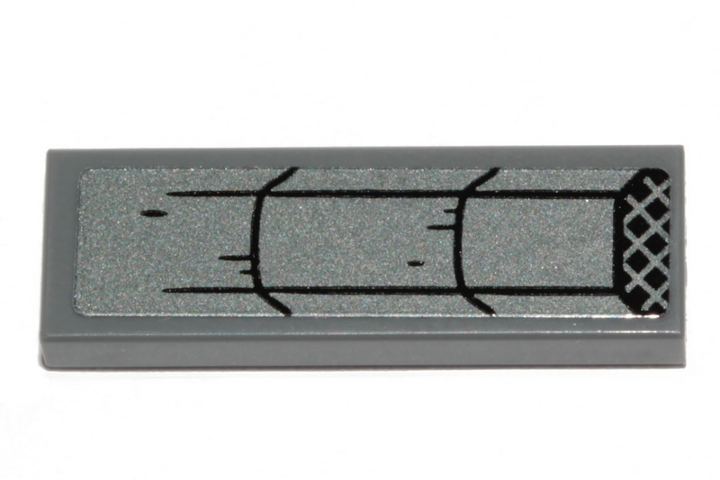 Tile 1 x 3 with SW N-1 Starfighter Hull Plates and Grille Pattern (Sticker) - Set 75325