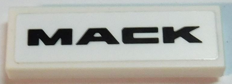 Tile 1 x 3 with Black 'MACK' Pattern (Sticker) - Set 42167