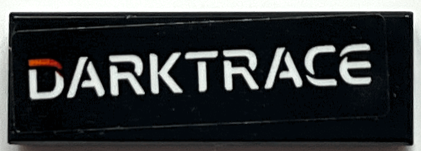 Tile 1 x 3 with White 'DARKTRACE' Pattern (Sticker) - Set 76919