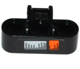 Technic, Axle and Pin Connector Perpendicular Triple with Orange Direction Indicator and Headlight Pattern (Sticker) - Set 42053