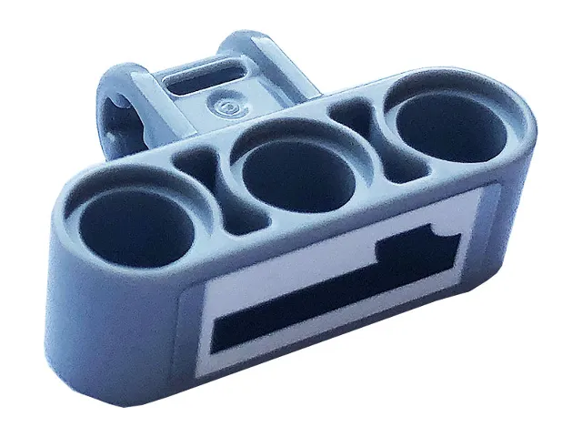 Technic, Axle and Pin Connector Perpendicular Triple with Black Number 1 on White Background Pattern (Sticker) - Set 42123