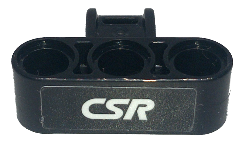 Technic, Axle and Pin Connector Perpendicular Triple with White 'CSR' Pattern (Sticker) - Set 42151