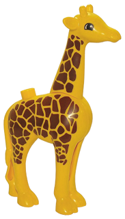 Duplo Giraffe Adult Large, Eyes Semicircular Pattern