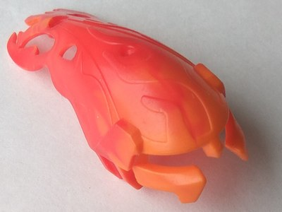 Bionicle Mask Berix with Marbled Trans-Red Pattern