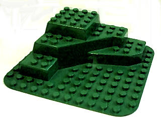 Duplo, Baseplate Raised 12 x 12 with Three Level Corner