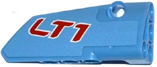 Technic, Panel Fairing # 4 Small Smooth Long, Side B with 'LT1' Pattern (Sticker) - Set 42036