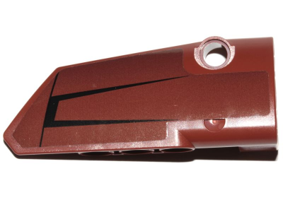 Technic, Panel Fairing # 4 Small Smooth Long, Side B with Black Lines Pattern (Sticker) - Set 75532