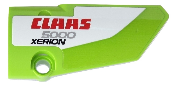 Technic, Panel Fairing # 4 Small Smooth Long, Side B with Red 'CLAAS', Silver '5000' and Black 'XERION' Pattern (Sticker) - Set 42054