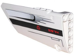 Technic, Panel Fairing #17 Large Smooth, Side A with '5974' and Air Intake Pattern (Sticker) - Set 5974