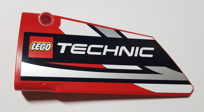 Technic, Panel Fairing #17 Large Smooth, Side A with LEGO TECHNIC Logo Pattern (Sticker) - Set 42000