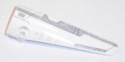 Technic, Panel Fairing # 6 Long Smooth, Side B with Light Bluish Gray Stripes Pattern (Sticker) - Set 31313