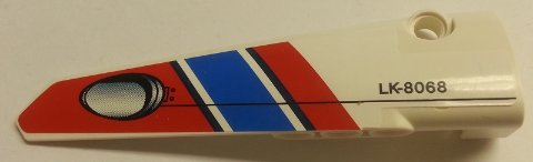 Technic, Panel Fairing # 6 Long Smooth, Side B 'LK-8068' and Air Intake Pattern (Sticker) - Set 8068