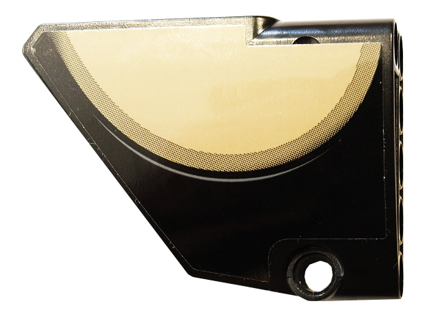 Technic, Panel Fairing #13 Large Short Smooth, Side A with Dark Tan Semicircle Pattern (Sticker) - Set 42083