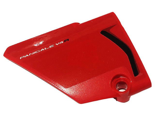 Technic, Panel Fairing #13 Large Short Smooth, Side A with 'PANIGALE V4R' and Black Air Intake Pattern (Sticker) - Set 42107
