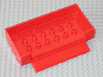 Duplo Wagon Body Large with 2 x 6 Studs and Two Side Hatches