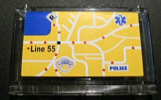 Windscreen 1 x 6 x 3 with City Map Pattern (Sticker) - Set 8404