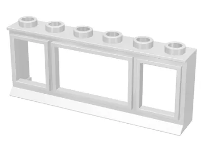 Window 1 x 6 x 2 with Extended Lip, with Glass