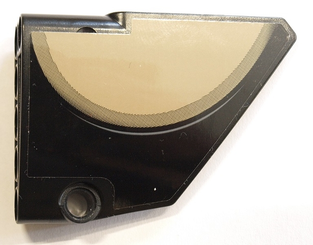 Technic, Panel Fairing #14 Large Short Smooth, Side B with Dark Tan Semicircle Pattern (Sticker) - Set 42083