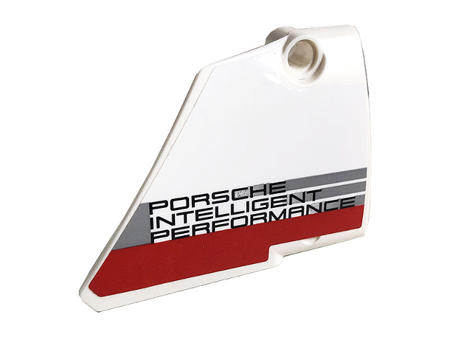 Technic, Panel Fairing #14 Large Short Smooth, Side B with Porsche Intelligent Performance Logo and Red Stripe Pattern (Sticker) - Set 42096