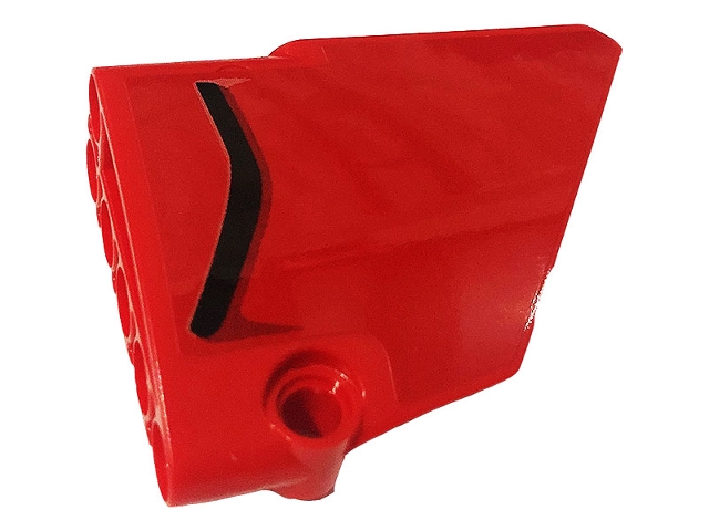 Technic, Panel Fairing #14 Large Short Smooth, Side B with Black Air Intake Pattern (Sticker) - Set 42107