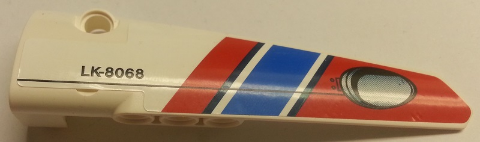 Technic, Panel Fairing # 5 Long Smooth, Side A with 'LK-8068' and Air Intake Pattern (Sticker) - Set 8068