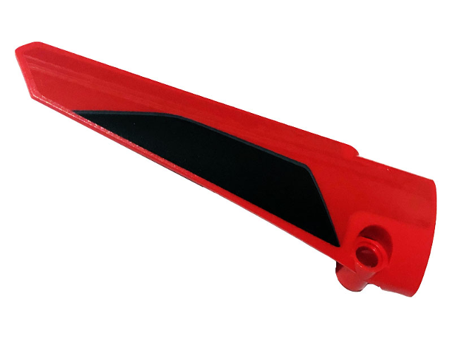 Technic, Panel Fairing # 5 Long Smooth, Side A with Black Stripe Pattern (Sticker) - Set 42107