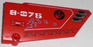 Technic, Panel Fairing #18 Large Smooth, Side B with Neptune Carrier Pattern (Sticker) - Set 8075