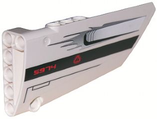 Technic, Panel Fairing #18 Large Smooth, Side B with '5974' and Air Intake Pattern (Sticker) - Set 5974