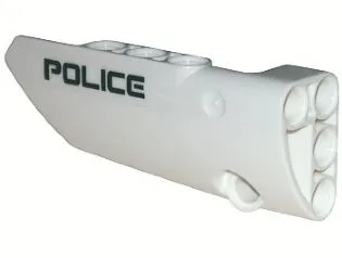 Technic, Panel Fairing # 3 Small Smooth Long, Side A with 'POLICE' Pattern (Sticker) - Set 5974