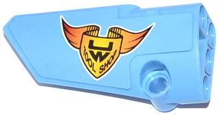 Technic, Panel Fairing # 3 Small Smooth Long, Side A with Emblem with 'UW' and 'TOOL SHOP' Pattern (Sticker) - Set 42022