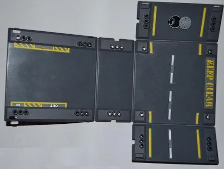 Container, Racers Fold-Out Race Track Case 34 x 44 with Street Lines, 'KEEP CLEAR' and Opened Manhole Pattern (Stickers) - Set 8199