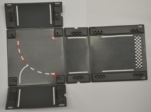 Container, Racers Fold-Out Race Track Case 34 x 44 with Race Track Pattern (Stickers) - Set 8123