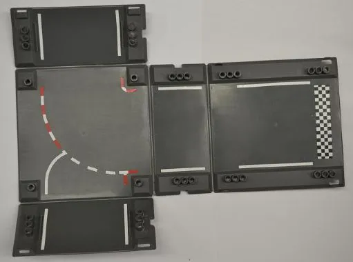 Container, Racers Fold-Out Race Track Case 34 x 44 with Race Track Pattern (Stickers) - Set 8123