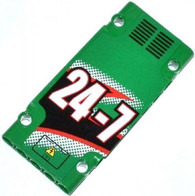 Technic, Panel Plate 5 x 11 x 1 with Grilles, '24-7' and Hatch Pattern Model Left Side (Sticker) - Set 42008