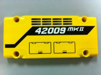Technic, Panel Plate 5 x 11 x 1 with Grilles, Hatches and '42009 MKII' Pattern (Sticker) - Set 42009