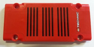 Technic, Panel Plate 5 x 11 x 1 with Black Vent Grille and LEGO TECHNIC Logo Pattern (Sticker) - Set 8258