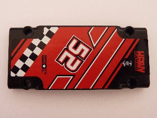 Technic, Panel Plate 5 x 11 x 1 with '52', 'HEAVY CARGO' and 'SMOOTH OIL' Pattern Model Right Side (Sticker) - Sets 8041 / 42041