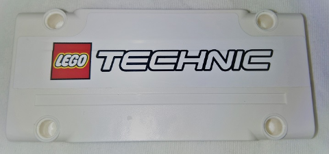Technic, Panel Plate 5 x 11 x 1 with LEGO TECHNIC Logo Pattern (Sticker) - Set 9398